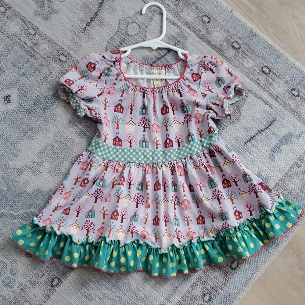 Matilda Jane Girls As You Wish Ruffle Schoolhouse Tunic SZ6